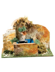 Fontana Funzionante Cm.26x14 Con tegola , 2055