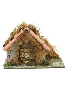 Casa Sughero Con Tegole Cm.26X14, 5079