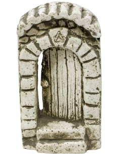 Portone in gesso per Presepe cm 13x7x2,5, 48715