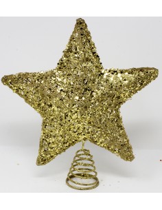 Puntale stella cm.20x25 oro, 51129