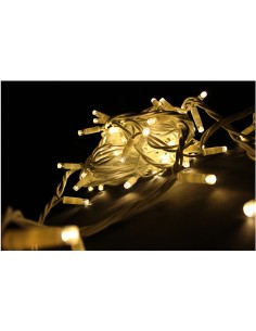 Stringa Luminosa Bianco Caldo Mt10 80Led+20Flash 24V - Ip44 Interno/Esterno...