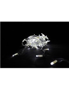 Stringa Luminosa Bianco Freddo  Mt10 80Led+20Flash 24V - Ip44 Interno/Esterno...