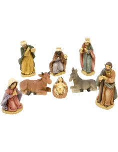Nativita' Cm.10 Set 8 Pezzi In Resina