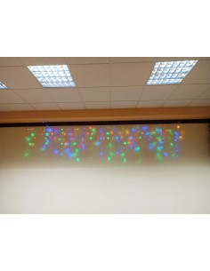 Tenda Luminosa 200 Led Multicolor Mt.4 X Altezza 70 Cm. Con Cadenze Sfalsate...