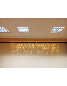 Tenda Luminosa 200 Led Bianco Caldo Mt.4 X Altezza 70 Cm. Con Cadenze...