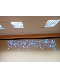 Tenda Luminosa 200 Led Bianco Freddo Mt.4 X Altezza 70 Cm. Con Cadenze...