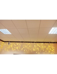 Tenda Luminosa Oro Mt.5X1 200Led+50Led Flash oro 24V - Ip44 Serie...