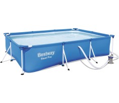 Piscina fuori terra Steel pro frame rettangolare 300x201x66 cm, bestway 56411
