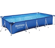 Piscina fuori terra Steel pro frame rettangolare  400x211x81 cm, bestway 56424