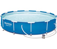 Piscina fuori terra Steel pro rotonda 366x76 cm cm, bestway 56681