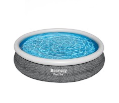 Piscina fast set rotonda rattan 366x76 cm, bestway 57445