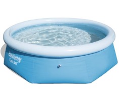 Piscina fast set rotonda 244x61 cm senza filtro, bestway 57448