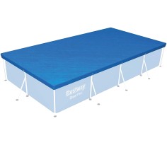 Telo copertura per piscina rettangolare 400x211x81 cm, bestway 58107