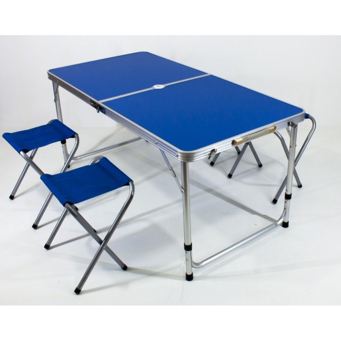 Tavolo pic nic + 4 sgabelli cm.120*60*h70, 44355