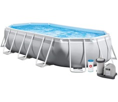 Piscina ovale prism frame cm 503 x 274 x 122, intex 26796