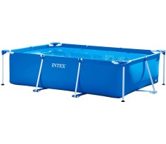 Piscina fuori terra rettangolare frame cm 450 x 220 x 84 senza filtro, intex...