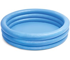 Piscina gonfiabile 3 anelli crystal blu cm 147x33 intex 58426